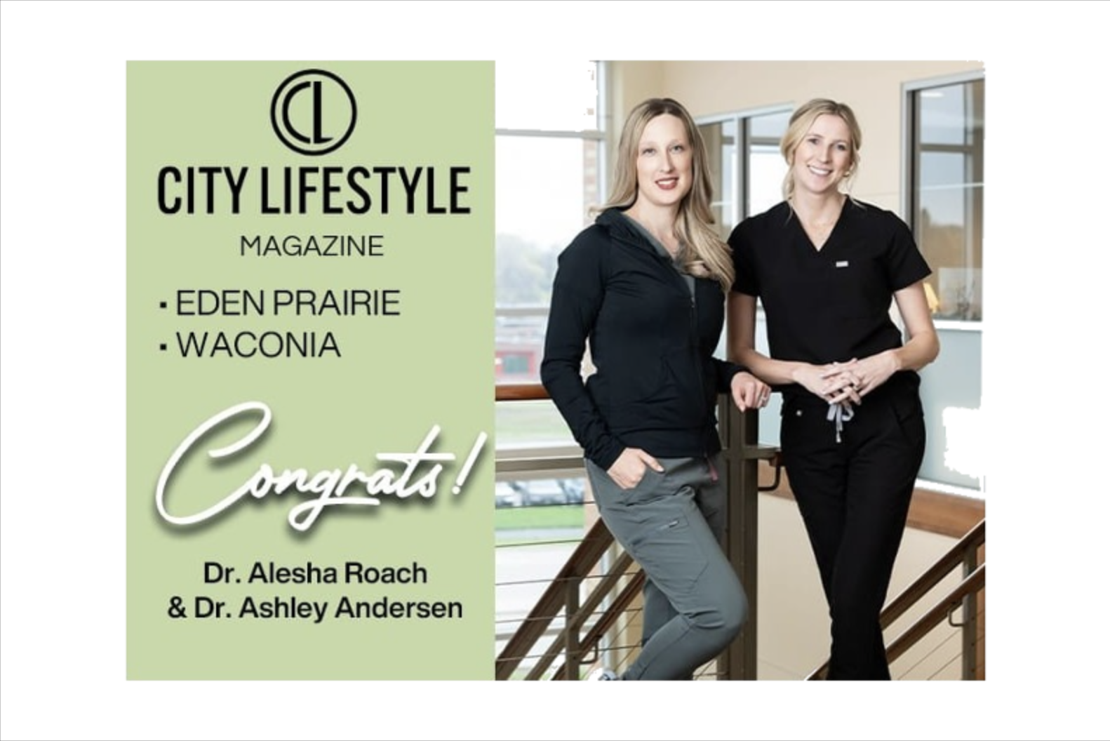 City Lifestyle Recognition for Dr. Roach and Dr. Andersen